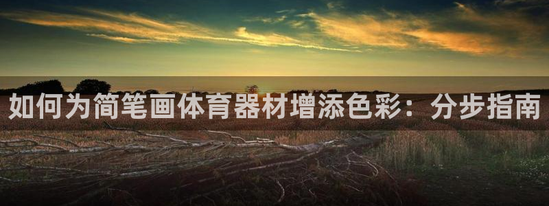 耀世娱乐可以玩吗是真的吗：如何为简笔画体育器材增添色