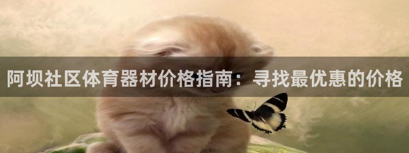 耀世天下搭配一个图片：阿坝社区体育器材价格指南：寻找